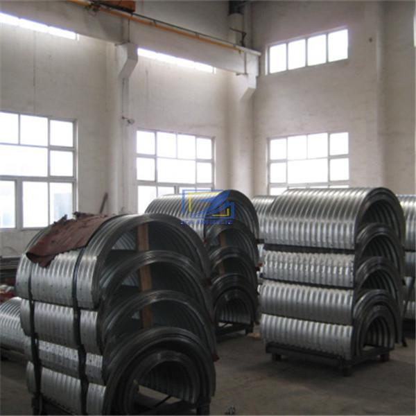 corrugated metal culvert pipe with a deep corrugation 